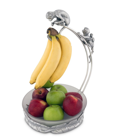 Arthur Court Monkey Banana Holder with Bowl