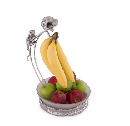 Arthur Court Monkey Banana Holder with Bowl